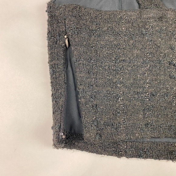 NWT Abercrombie & Fitch Women Tweed Crop Tank Size M Black Plaid Sweetheart - Picture 6 of 12